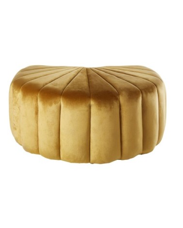 Pouf coquillage doré