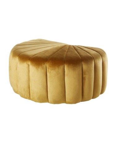 Pouf coquillage doré