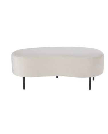 Tabouret rond gris clair et noir