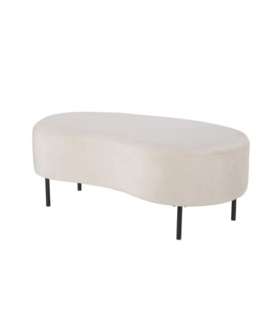 Tabouret rond gris clair et noir