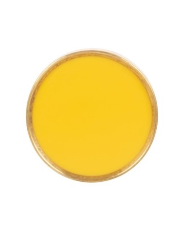 Bouton de porte en acier jaune moutarde et doré
