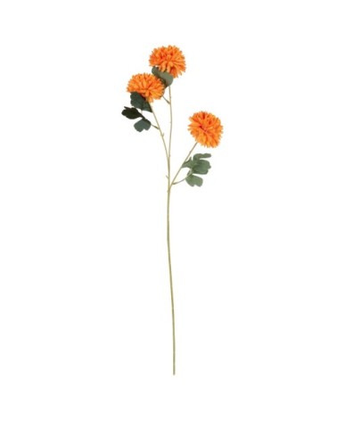 Tige de dahlia artificielle orange