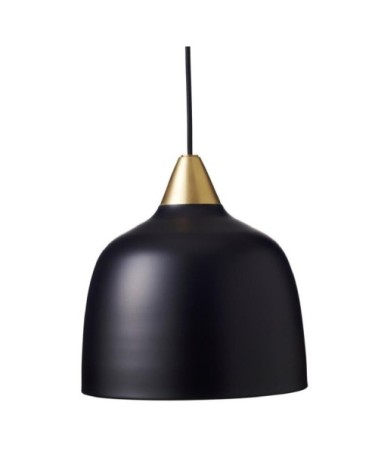 Suspension métal noir et laiton D24cm