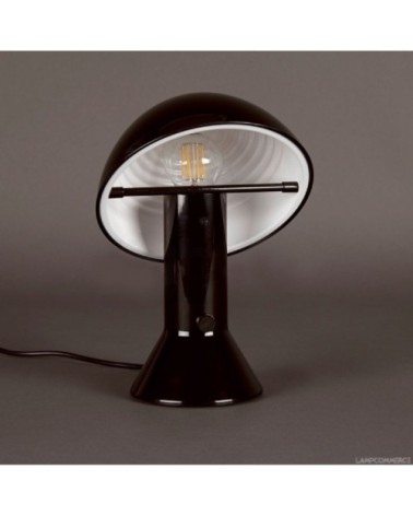 Lampe à poser noire H28cm