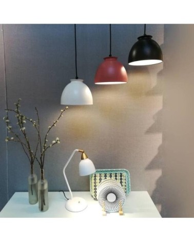 Lampe à poser métal noir et laiton H45cm