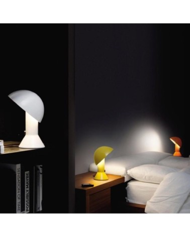 Lampe à poser jaune H28cm