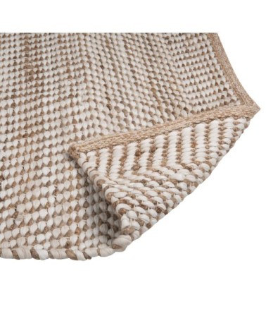 Tapis en coton recyclé et jute 160x230