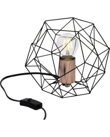 Lampe à poser métal hexagonale D22cm