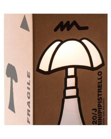 Lampe à poser carton Mini Pipistrello H62cm