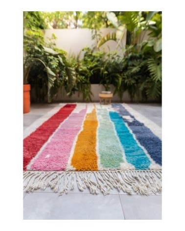 Tapis berbère original marocain laine New York 140x200