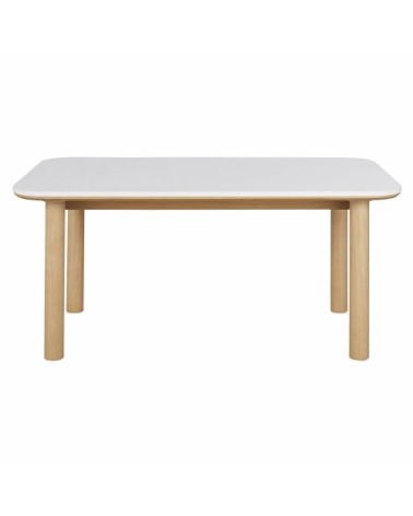 Table à manger en terrazzo blanc 6/8 personnes L160