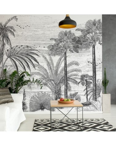 Papier Peint Panoramique L336xH270cm Noir