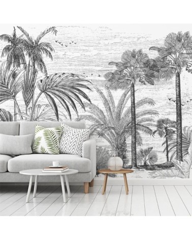 Papier Peint Panoramique L336xH270cm Noir