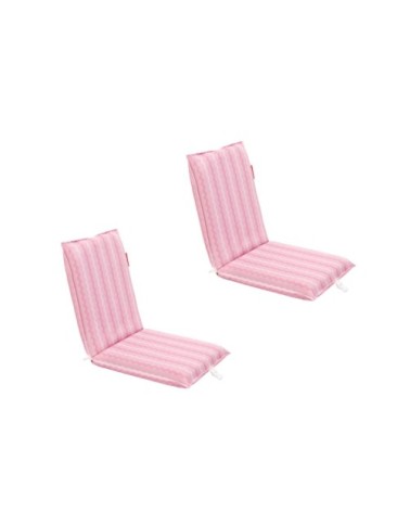 Lot de 2 Chaises de Plage Pliables Rose