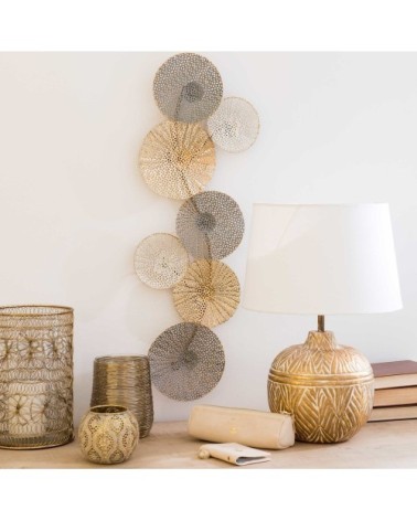 Déco murale en métal ajouré 70x25