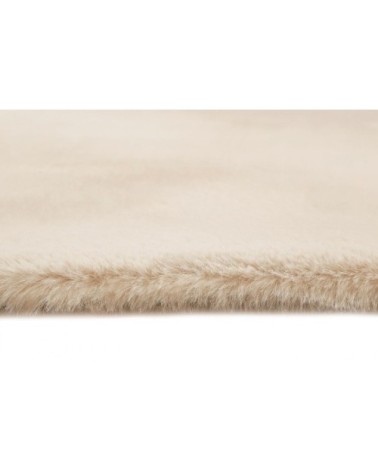 Tapis uni design en polyester beige 160x230