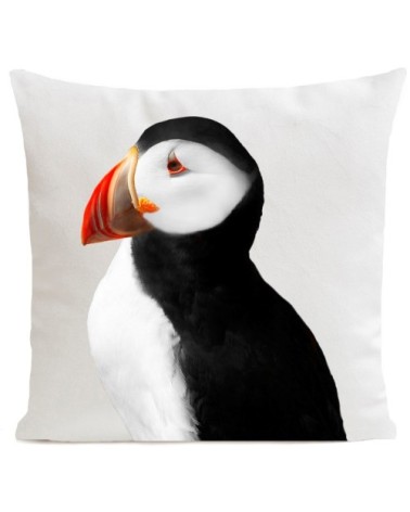 Coussin Oiseau Puffy Velours 40x40cm