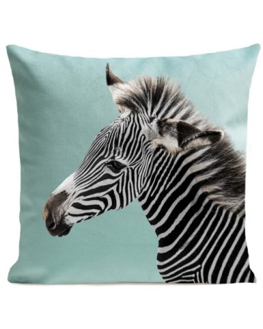 Coussin Zèbre Zebra Velours 60x60cm