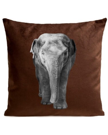 Coussin Elephant Velours 40x40cm