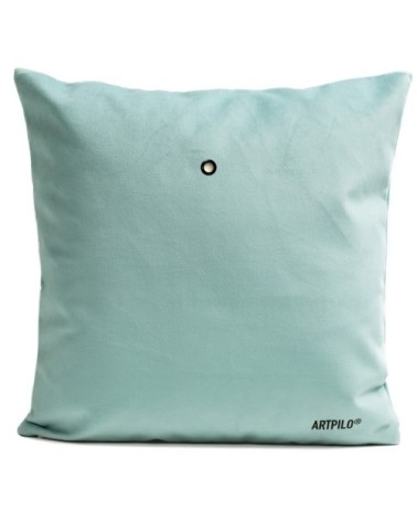 Coussin Perroquet Blue Parrot Velours 40x40cm