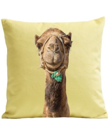 Coussin Smiling Camel Velours 40x40cm