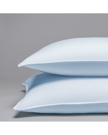 Taie d'oreiller percale de coton lavé 120 fils - 300tc PARIS