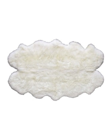 Tapis en peau de mouton ivoire 110 x 180 cm