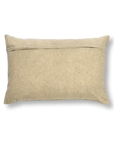Coussin - beige en coton 40x60 cm avec motif fleuri
