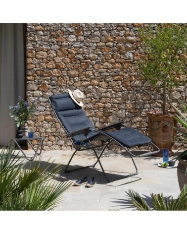 Fauteuil relax zéro gravité xl en acier gris l97xl76xh123