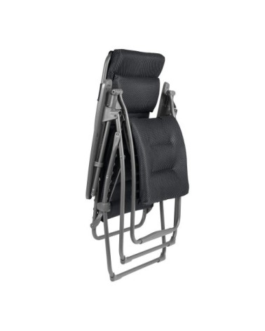 Fauteuil relax zéro gravité xl en acier gris l97xl76xh123