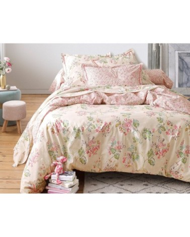 Housse de couette 140x200 en coton rose