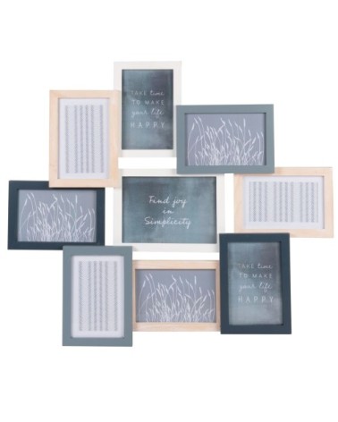 Cadre multivues 9 photos en pin 58x50