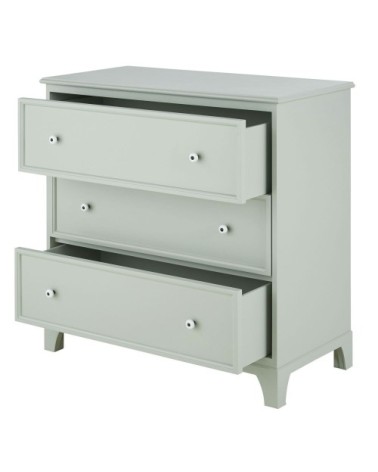 Commode 3 tiroirs verte