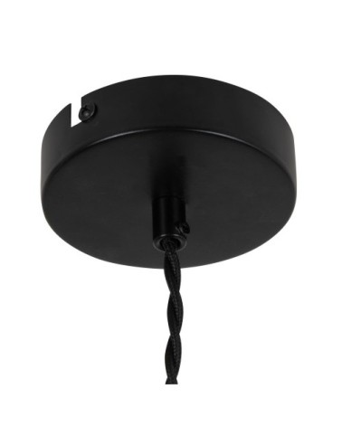 Suspension en métal noir D25