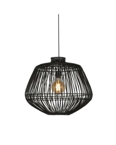Suspension rotin noir D60cm