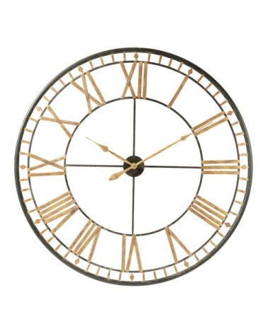 Horloge en métal noire D120