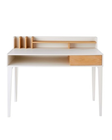 Bureau 1 tiroir blanc