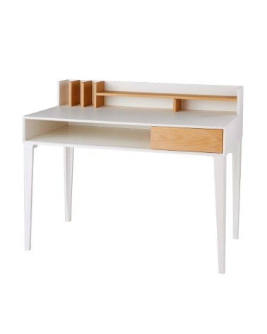 Bureau 1 tiroir blanc