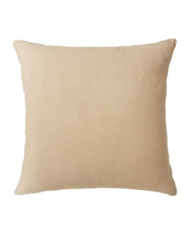 Coussin en coton, jute et coquillages 45x45