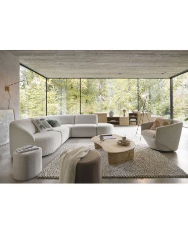 Tapis tissé main beige 140x200