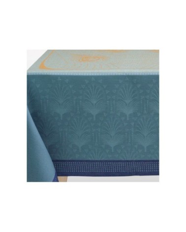 Nappe en lin paon 120 x 120