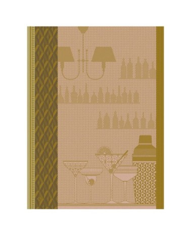 Torchon en coton pamplemousse 60 x 80