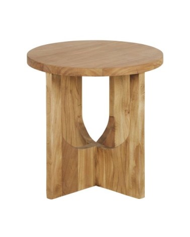 Bout de canapé en bois de manguier, acacia et margousier marron