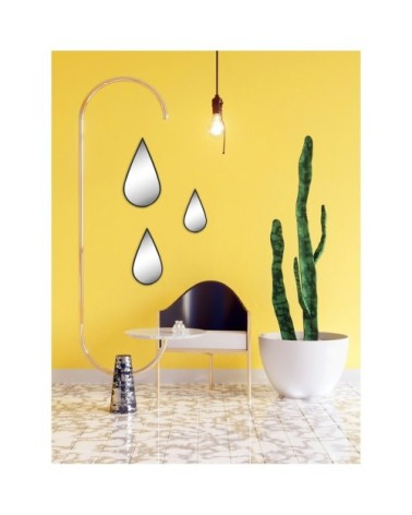 Lot de 3 miroirs gouttes 26,36,45cm