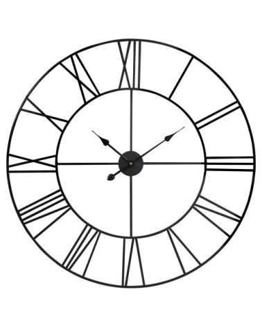 Horloge en métal noir D88