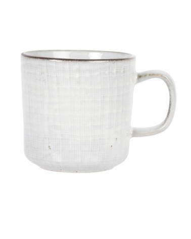 Mug en faïence gris clair