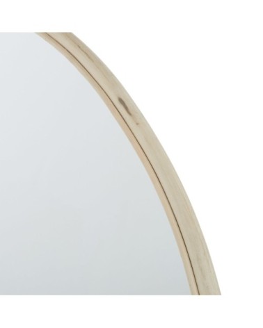 Miroir rond en rotin D130