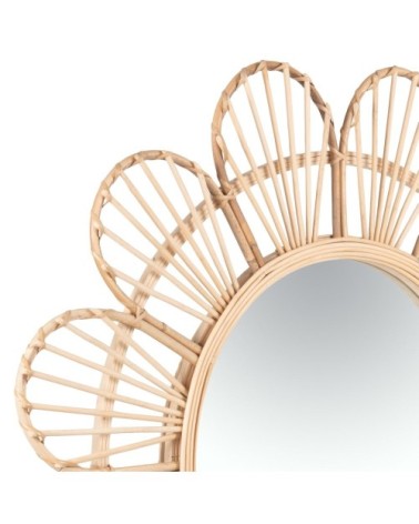 Miroir fleur beige D70