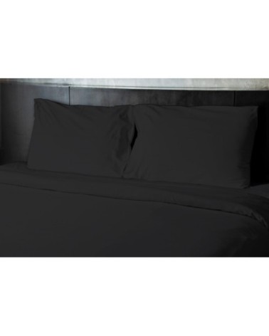 Draps de lit en coton noir 240x300