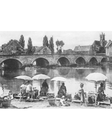 Papier peint panoramique les lavandières 390x270cm